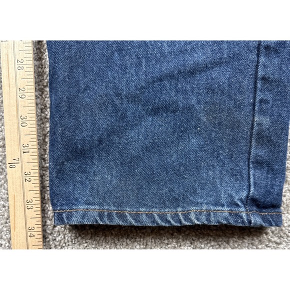 L.L.Bean Jeans Men 36x34 Relaxed Fit Dark Blue Denim Cotton Casual - Picture 5 of 14